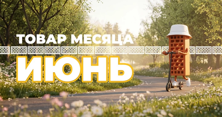 Акция "Товар месяца - скидки на кирпич!"